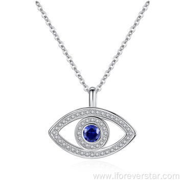 925 Sterling Silver Eye Pendant